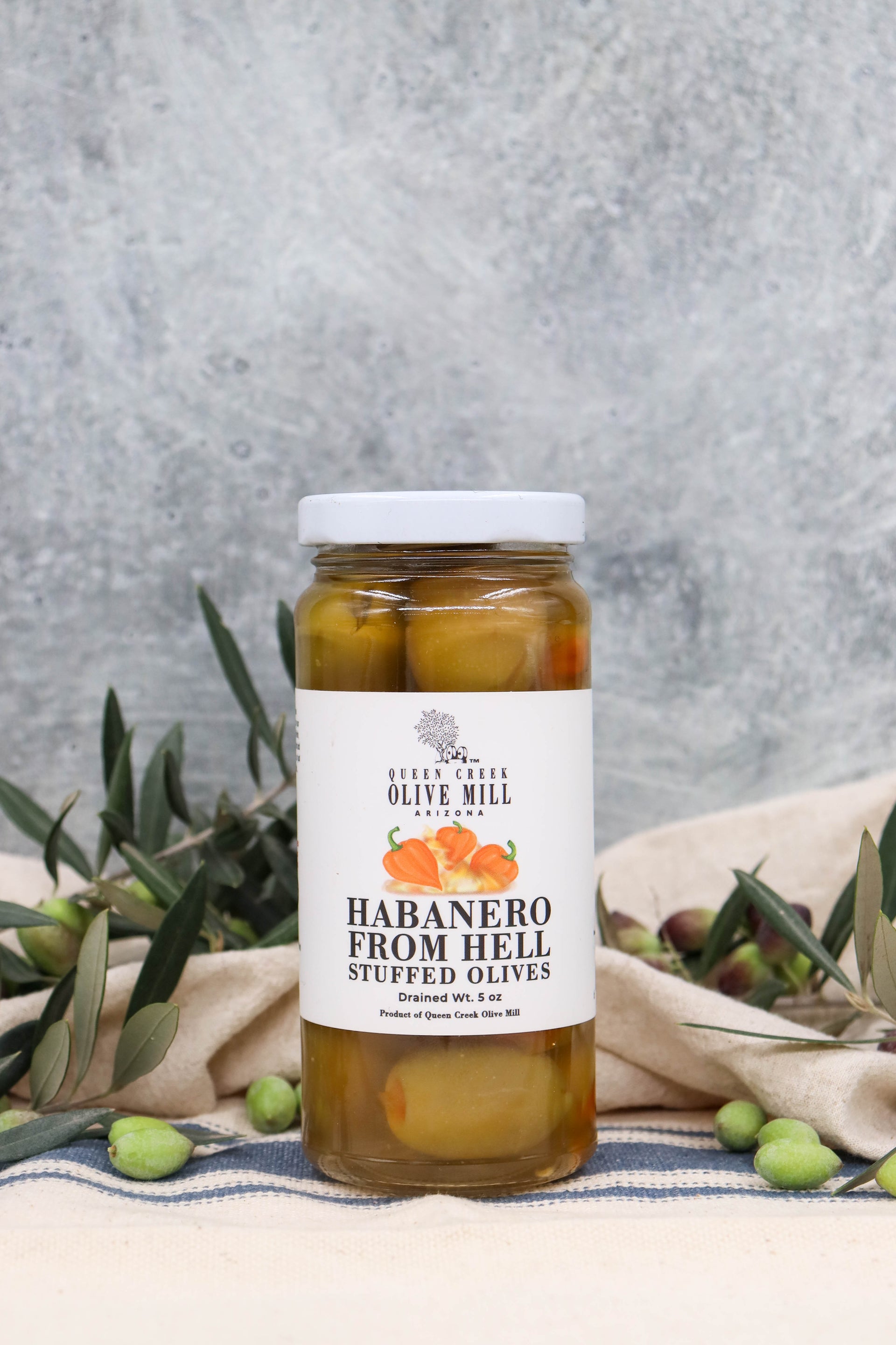 HABANERO FROM HELL STUFFED OLIVES