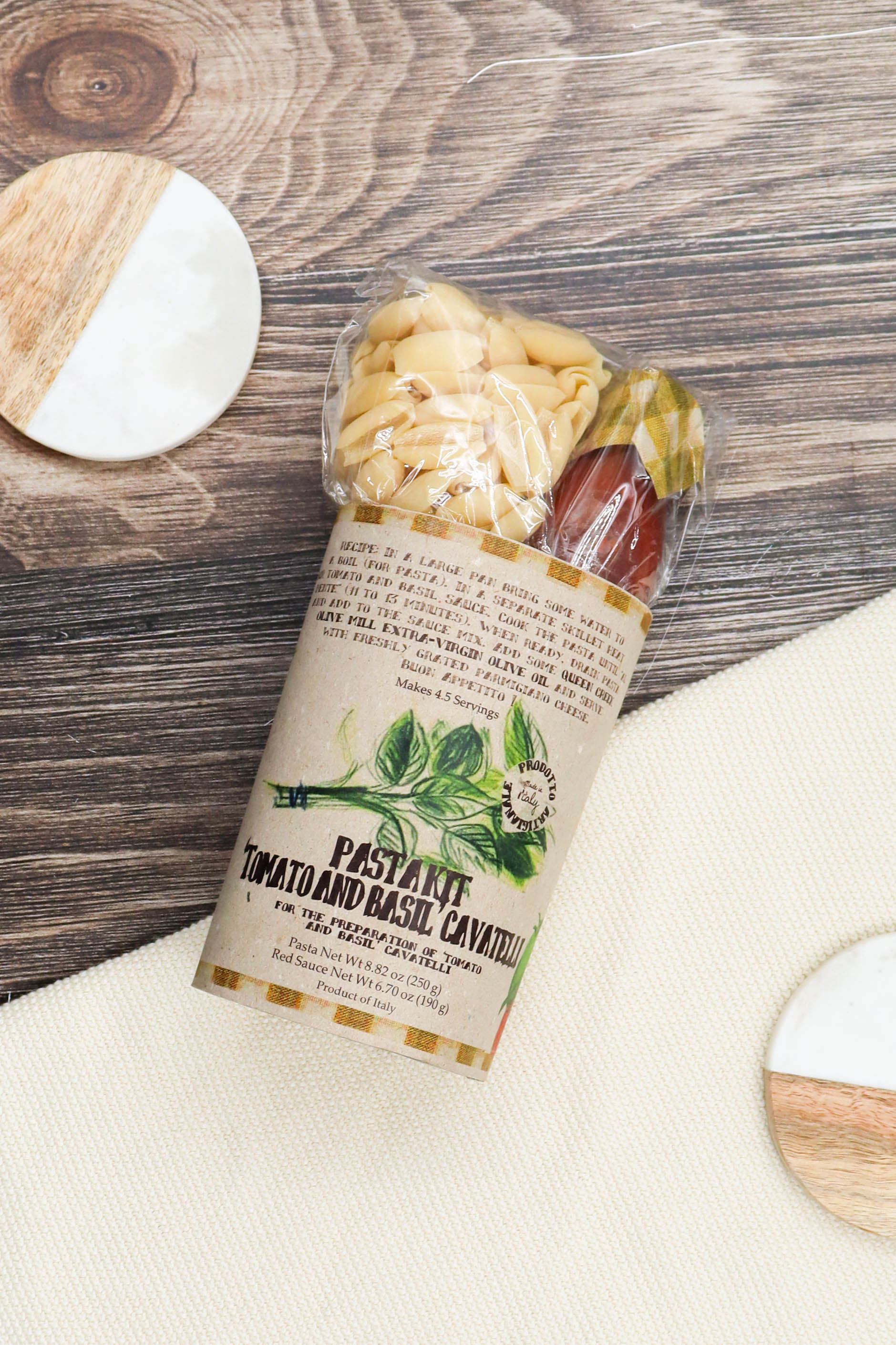 TOMATO BASIL CAVATELLI PASTA KIT