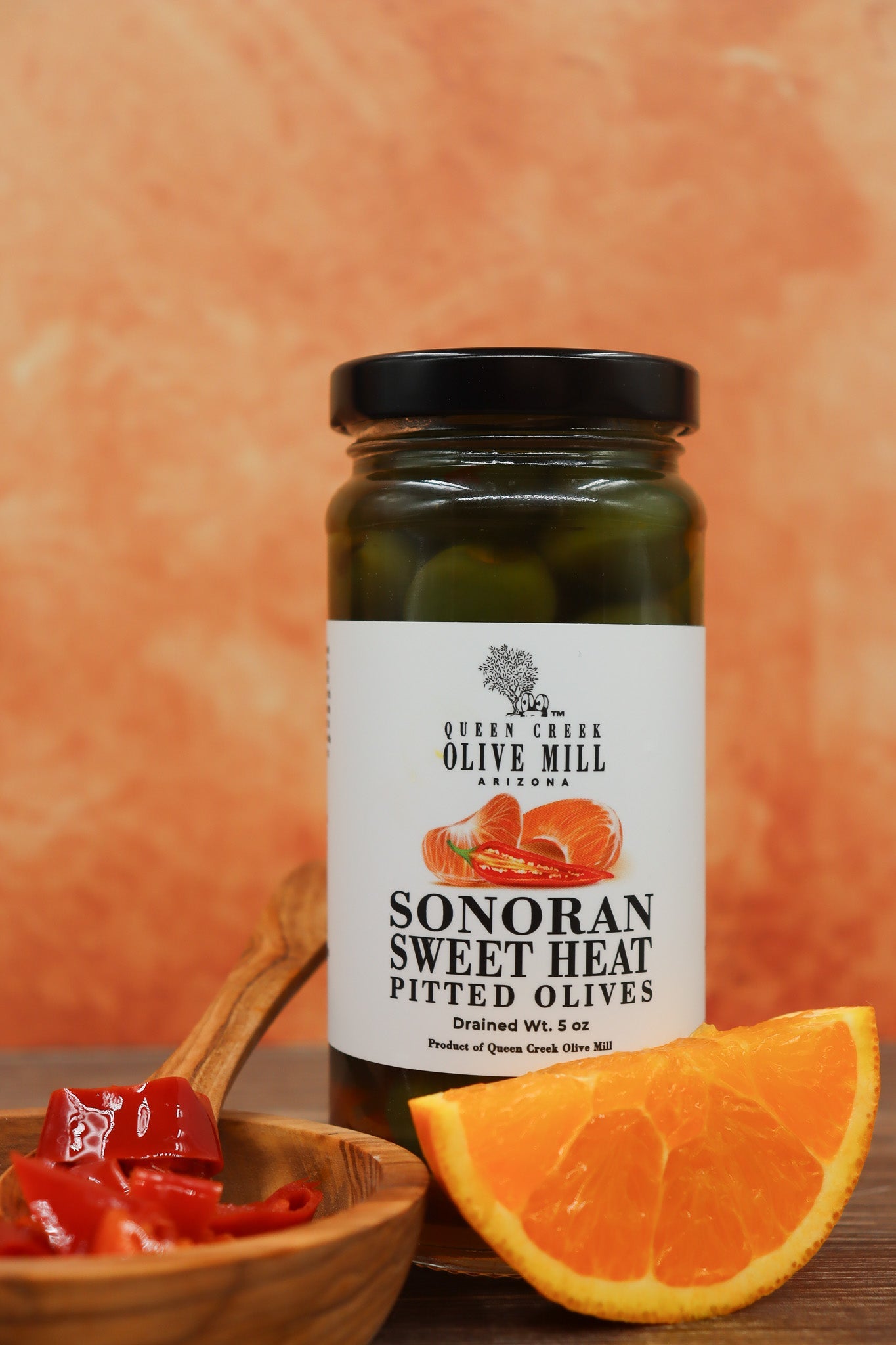 SONORAN SWEET HEAT PITTED OLIVES