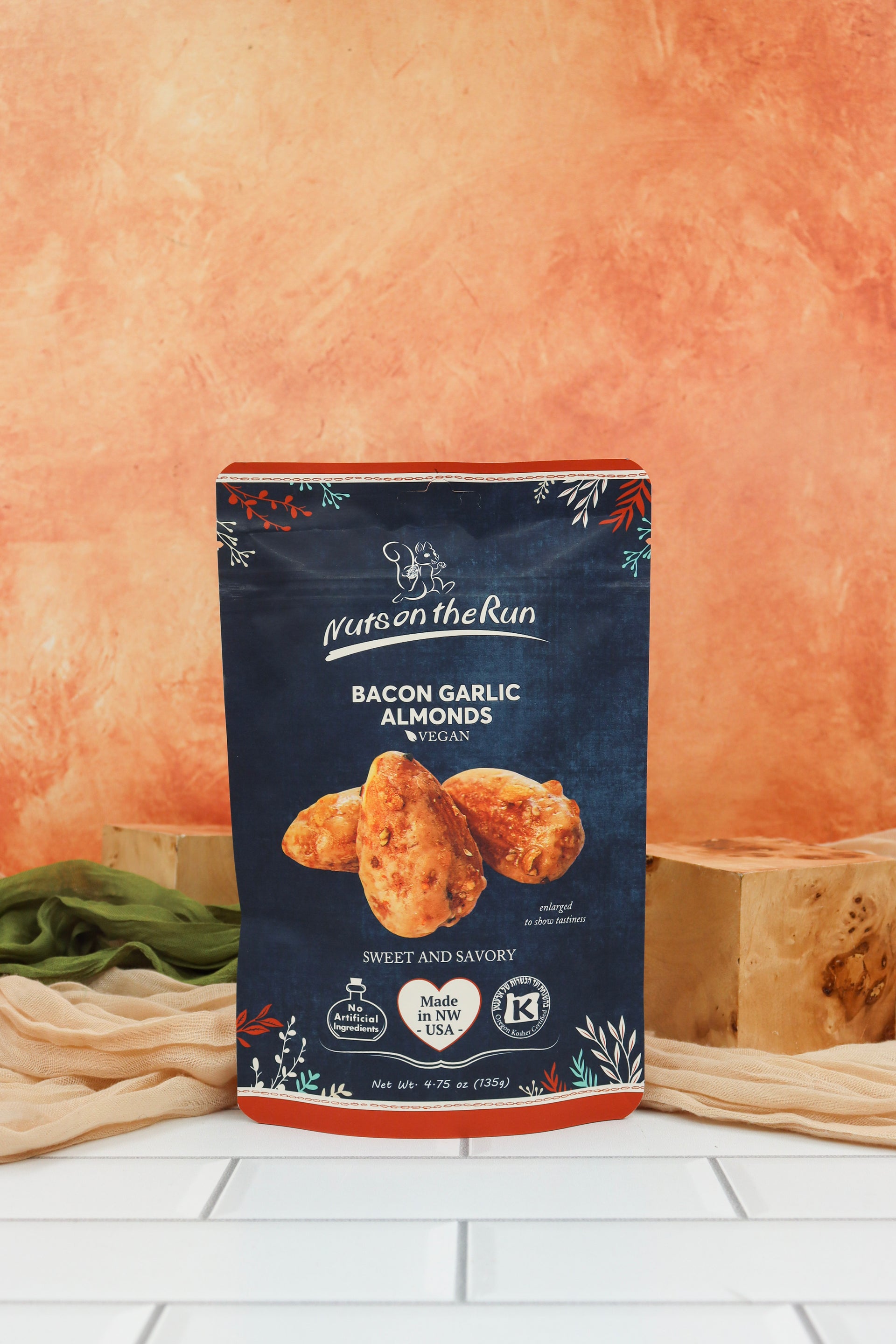 BACON GARLIC ALMONDS