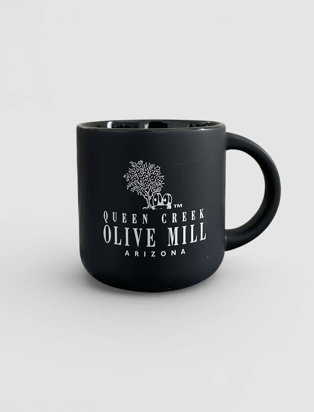 BLACK WITH WHITE LOGO MUG