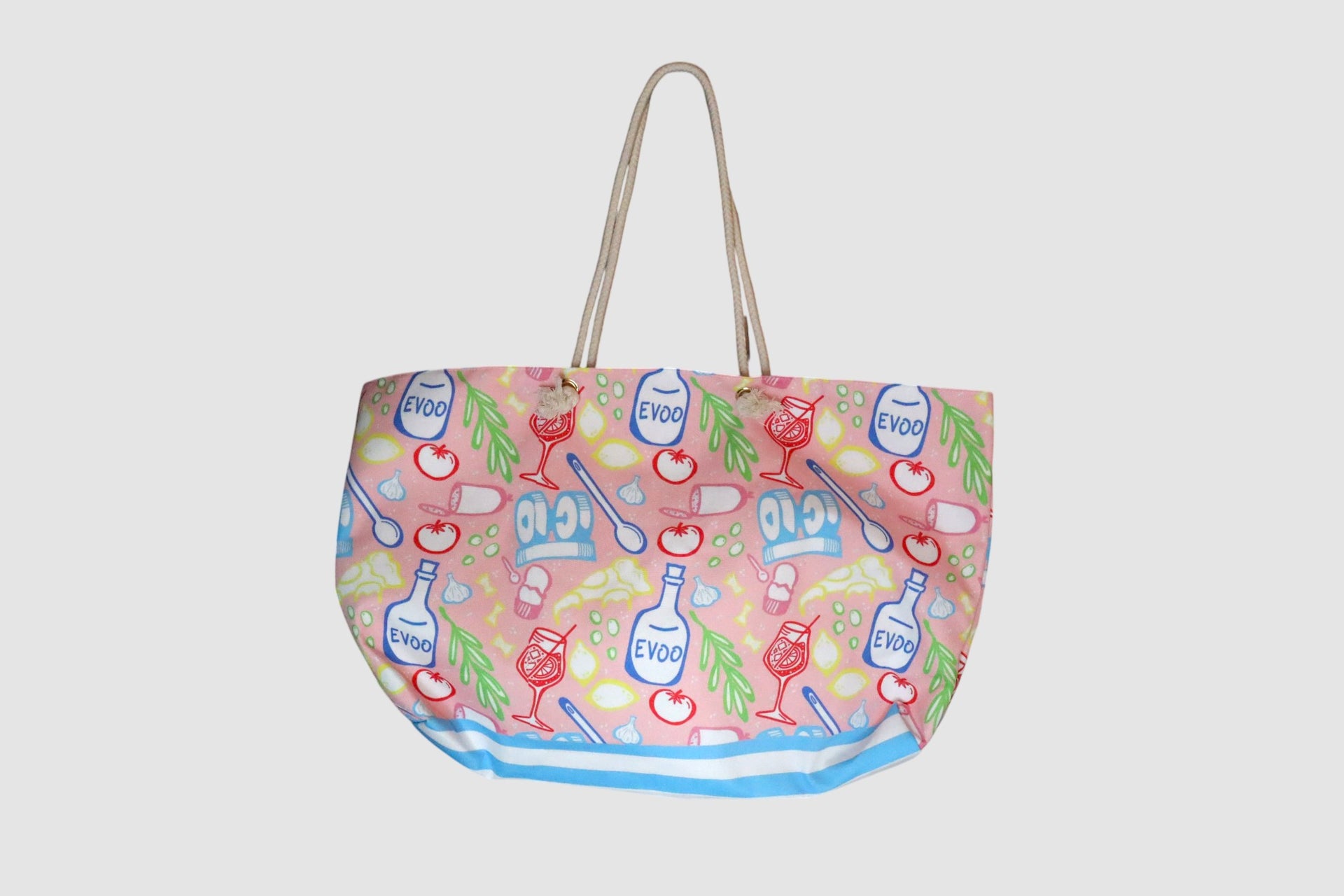 DOLCE VITA AT THE MILL CANVAS WEEKENDER TOTE BAG