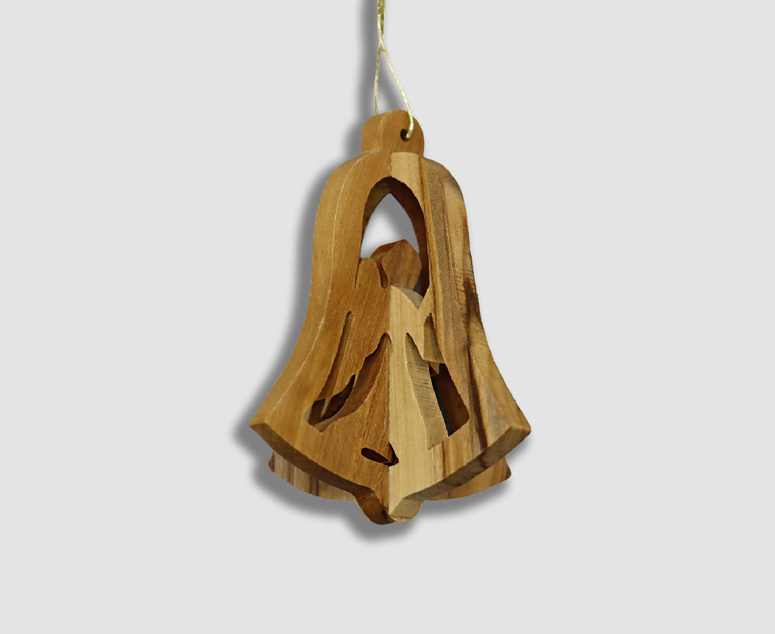BELL WITH ANGEL 3D ORNAMENT