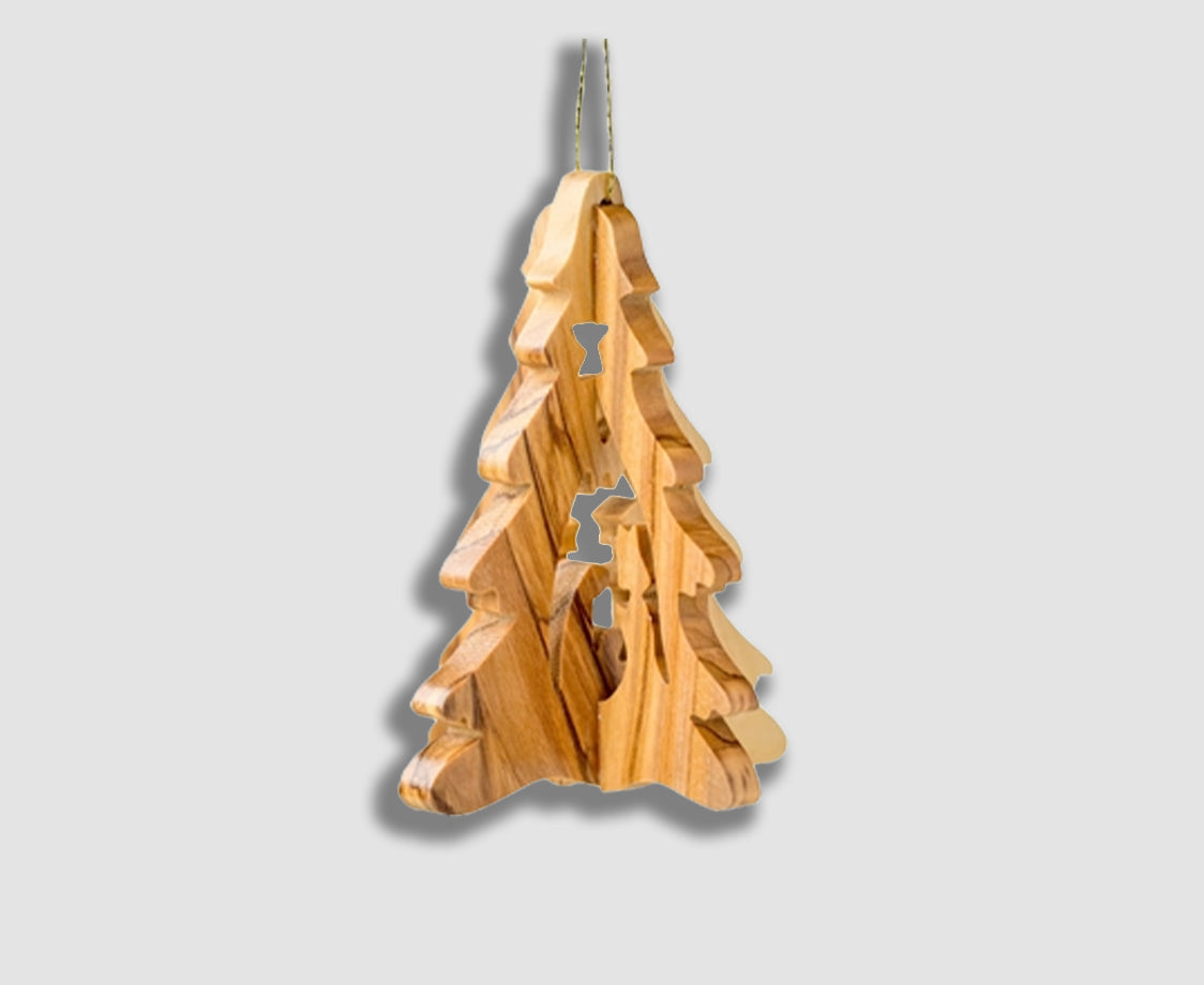 3D TREE WITH NATIVITY ORNAMENT