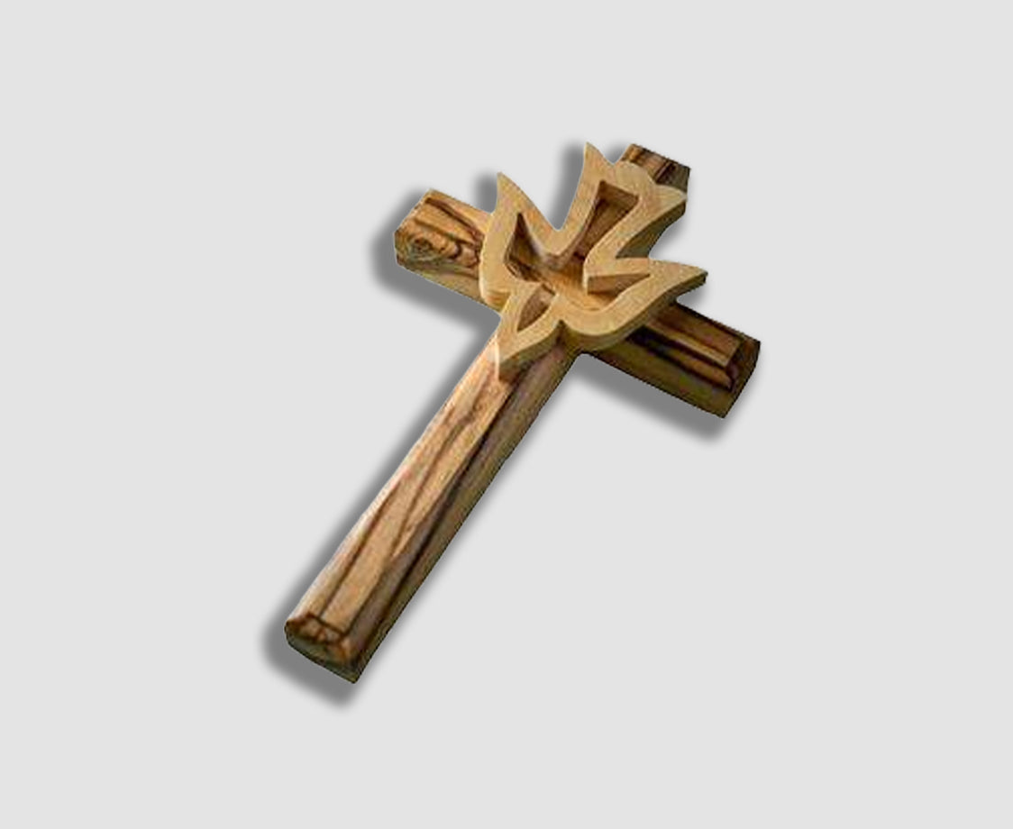 WALL CROSS WITH DOVE