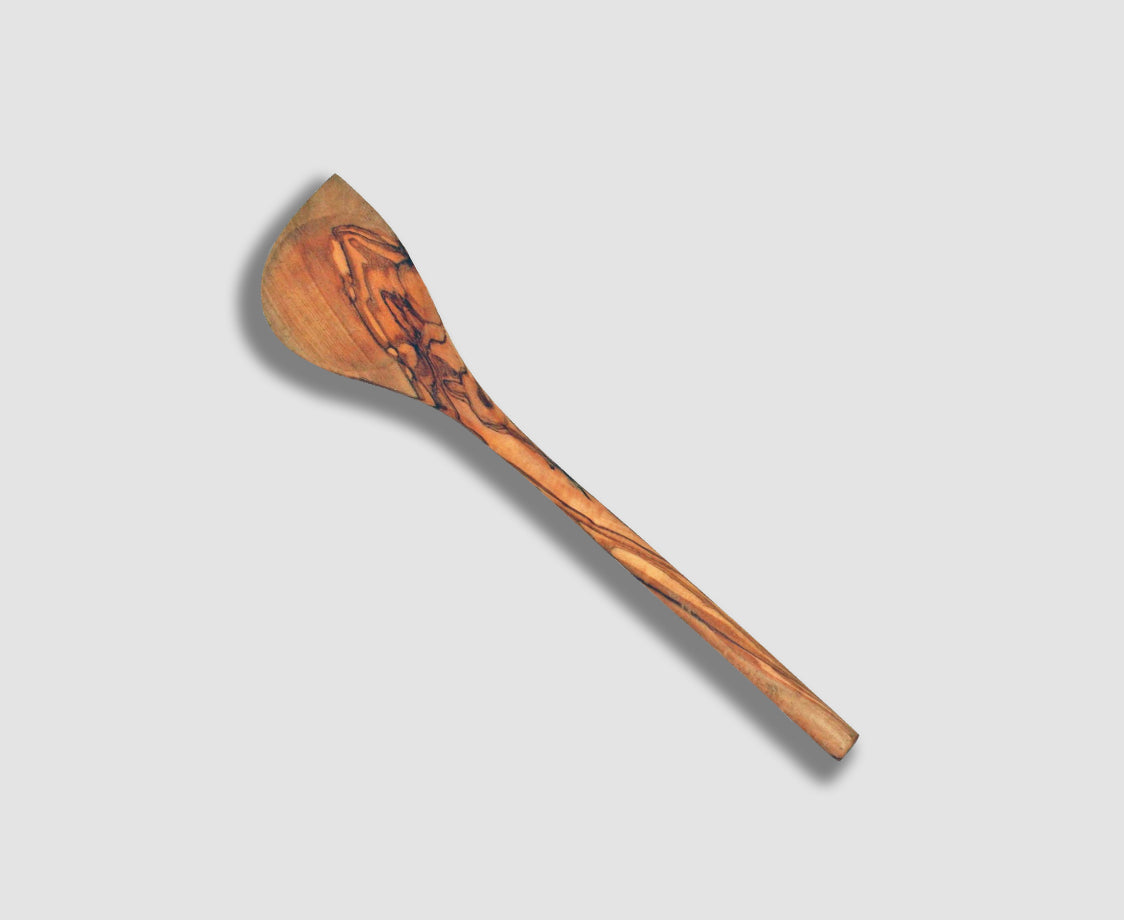 OLIVE WOOD CORNER SPOON/SPATULA