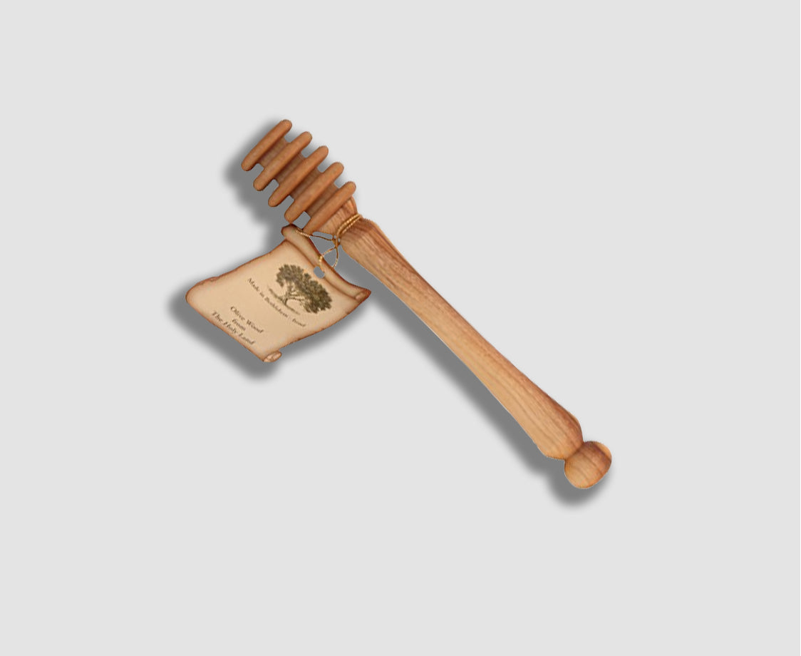 OLIVE WOOD HONEY DIPPER