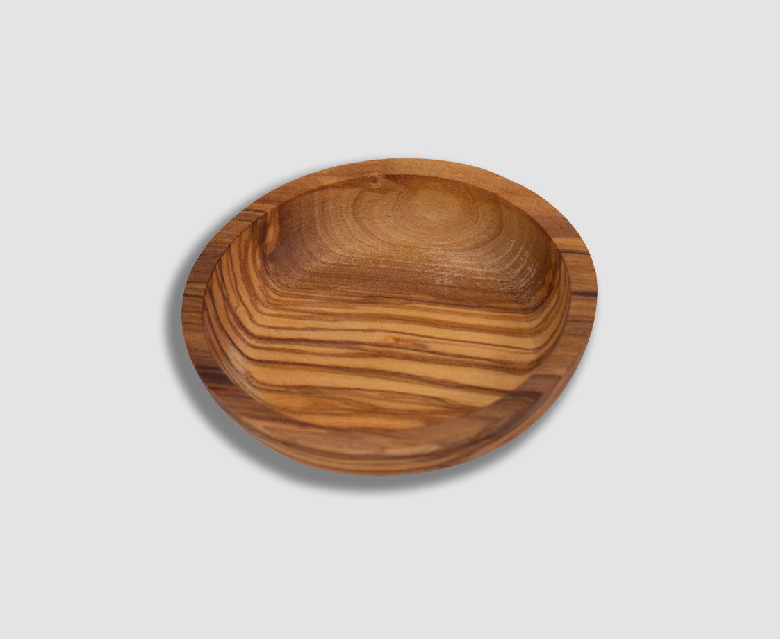 3.5" OLIVE WOOD DIPPING DISH