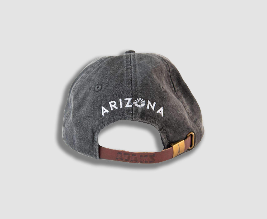QUEEN CREEK OLIVE MILL CHARCOAL BLACK HAT