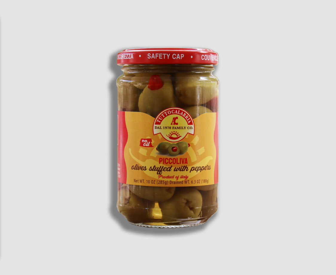 PICCOLIVA OLIVES STUFFED WITH PEPPERS